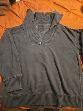 aerie Women's Charcoal Half-Zip Pullover